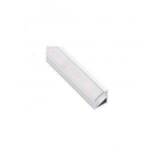 Aluminum profile with white cover for LED strip, white, corner 30/60° TRI-LINE MINI, 2m