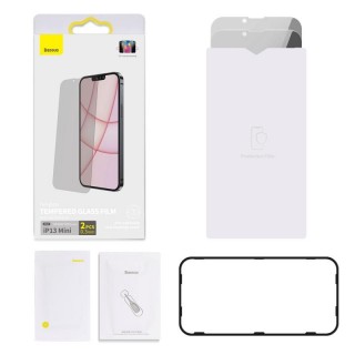 Tempered Glass Film 0.3mm with Privacy Filter For iPhone 13 mini (2 pcs)