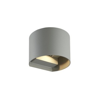 Outdoor wall mounted luminaire LED 2x3W, 3000K, IP54, gray, CILINDER, LED line LITE