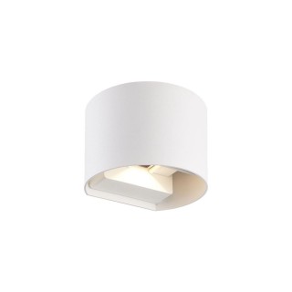 Outdoor wall mounted luminaire LED 2x3W, 4000K, IP54, white, CILINDER, LED line LITE