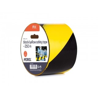 Black/yellow safety barrier - 250 m - reel