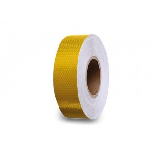 Honeycomb reflective tape 5cm x 5m - Yellow