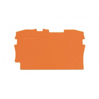 End and intermediate plate 0.8 mm thick, orange