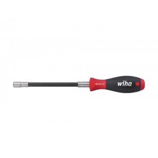 Wiha Screwdriver with bit holder SoftFinish® clamping with retaining ring flexible shaft, 1/4" (01479) 268 mm