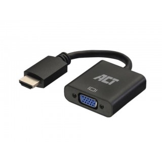 Adapter cable HDMI male to VGA female, with audio - 0.15 m