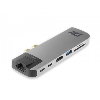 Docking USB-C Thunderbolt 3"℠- HDMI / Gigabit -  Ethernet / 2 x USB-A / 2 x USB-C / Card Reader / Thunderbolt"℠Pass-through / PD Pass-through - Metal Housing