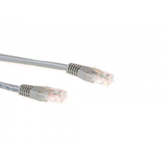 CAT6 U/UTP networking cable, CCA, 1m, grey