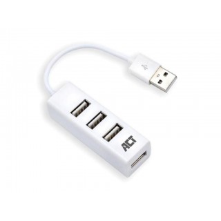 USB 2.0 hub mini 4-port white