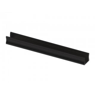 Slimline 15 mm - anodized in black - aluminium led profile - 3 m