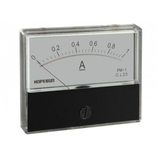 ANALOGUE CURRENT PANEL METER 1A DC / 70 x 60mm