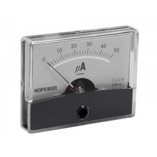 ANALOGUE CURRENT PANEL METER 50µA DC / 60 x 47mm