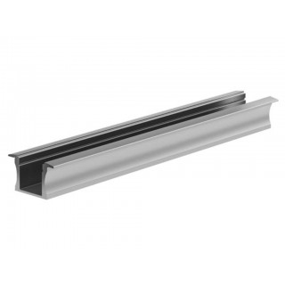 Recessed slimline 15 mm, anodized in silver, aluminium LED profile - 3 meter