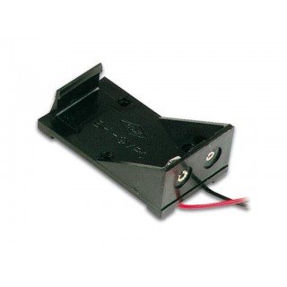 BATTERY HOLDER FOR 1 x 9V CELL (WITH LEADS)