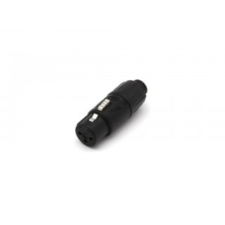 REAN - TINY XLR ADAPTER FEMALE TO MALE - BLACK