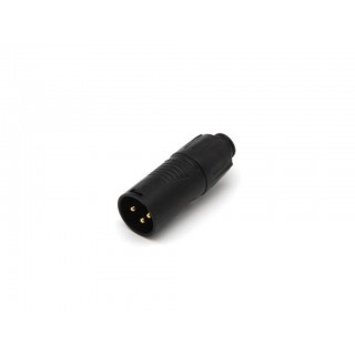 REAN - TINY XLR ADAPTER MALE TO MALE - BLACK