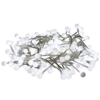 Clusterlight LED - 3.2 m - 256 white balls - transparent wire - 24 V