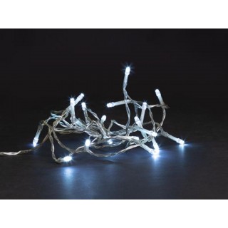 MEISSA LED - 2 m - 20 white lamps - transparent wire - modulator - batteries not provided