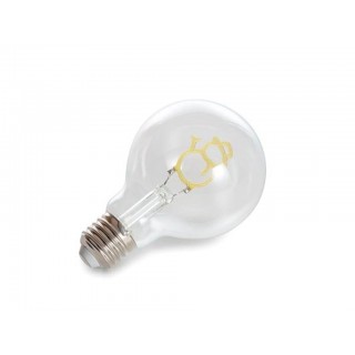 Deco bulb - christmas bulb snowman - gold wire - E27