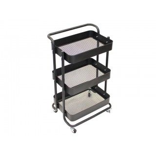 Kitchen trolley - Metal - Black - 46 x 35 x 76,5 cm