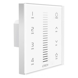 MULTI-ZONE SYSTEM - SINGLE CHANNEL LED TOUCH PANEL DIMMER - DMX / RF - 4 ZONES