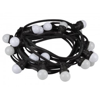 LED PARTY LIGHT CHAIN with 20 WARM WHITE LED LAMPS