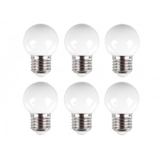 Warm white LED lamps - 6 pcs