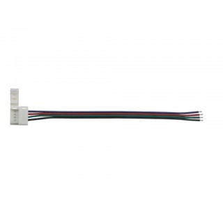 CABLE WITH 1 PUSH CONNECTOR FOR FLEXIBLE LED STRIP - 10 mm RGB COLOUR