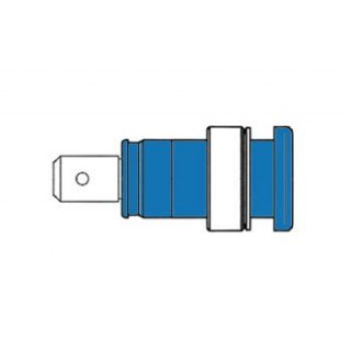 BUILT-IN SAFETY SOCKET 4mm, CONTACT PROTECTED / BLUE (SEB 2620-F6,3)