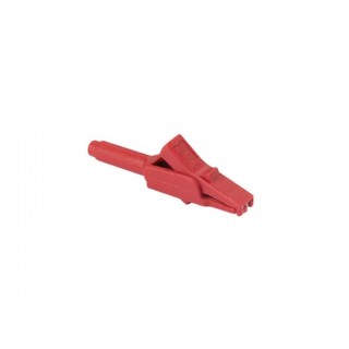 INSULATED CROCODILE CLIP, RED, FEMALE SOCKET 4 mm - MA 260SH