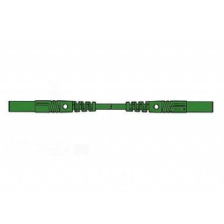 CONTACT PROTECTED INJECTION-MOULDED MEASURING LEAD 4mm 100cm / GREEN (MLB/GG-SH 100/1)