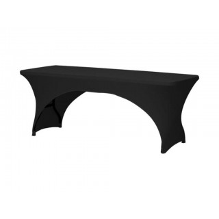 Rectangular table cover - arched - black