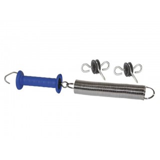Gate system, with blue gate handle + 2 gate insulators