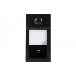 1 button IP professional metal video intercom doorbell - Black - PoE