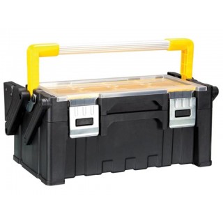 Plastic Toolbox with Removable Bins - 21 L
