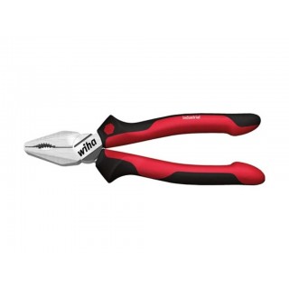 Wiha Combination pliers Industrial with DynamicJoint® and OptiGrip with extra long cutting edge (30826) 180 mm