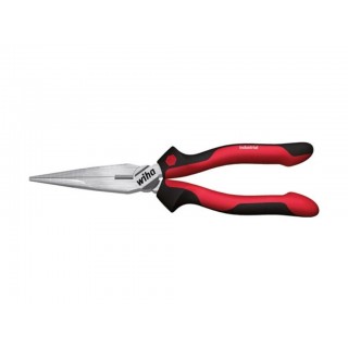 Wiha Industrial needle nose pliers with cutting edge straight shape in blister pack (34515) 200 mm