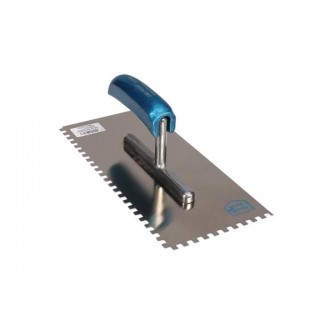 JUNG - PLASTERING TROWEL - CURVED HANDLE - NOTCH SIZE 4 x 4 mm
