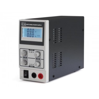 DC LAB SWITCHING MODE POWER SUPPLY 0-60 VDC / 0-5 A MAX WITH LCD DISPLAY