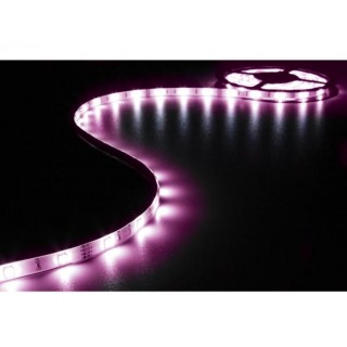 KIT WITH FLEXIBLE LED STRIP, CONTROLLER AND POWER SUPPLY - RGB - 90 LEDs - 3 m - 12 VDC
