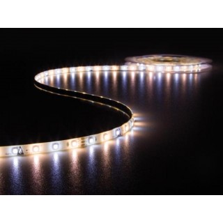 KIT WITH WARM WHITE & COLD WHITE FLEXIBLE LED STRIP, CONTROLLER AND POWER SUPPLY - 300 LEDs - 5 m - 12 VDC