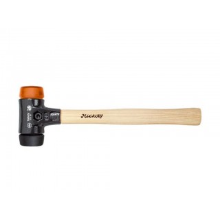 Wiha Soft-faced hammer Safety medium soft/hard with hickory wooden handle, round hammer face (26611) 30 mm