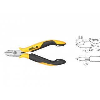 Wiha Diagonal cutters Professional ESD wide, semi-rounded head with bevelled edge (26831) 115 mm