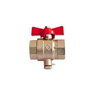Ball valve for heat meters 1/2'' M10 Rastelli