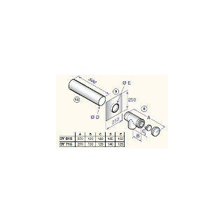 Boiler connecting kit D80/125, DY716