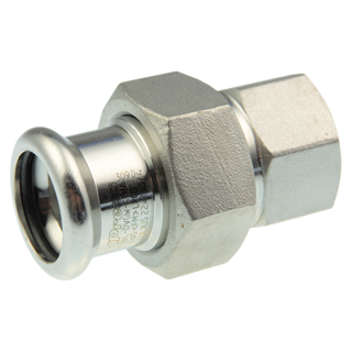 Press female union connector,KAN-therm Inox 28x1IG