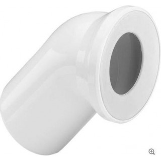 WC elbow 45°, white, Viega