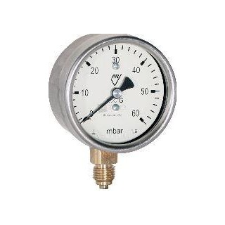Pressure gauge  D100 0-400 mbar 1/2" Prematlak