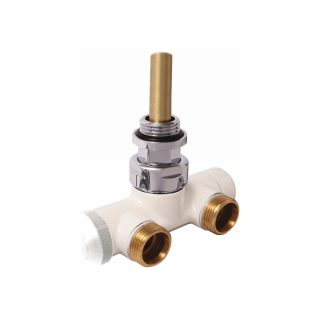Towel dryer valve,angle, white M22mm (S778444)