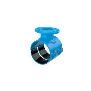 Tapping saddle for PE/PVC pipe with flange Dn110 