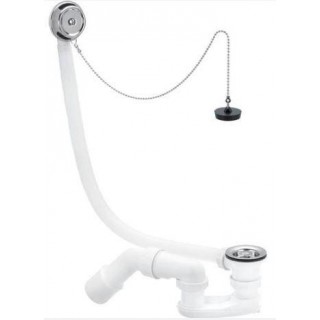 Bath siphon with chain 11/2"xD50/40mm Viega